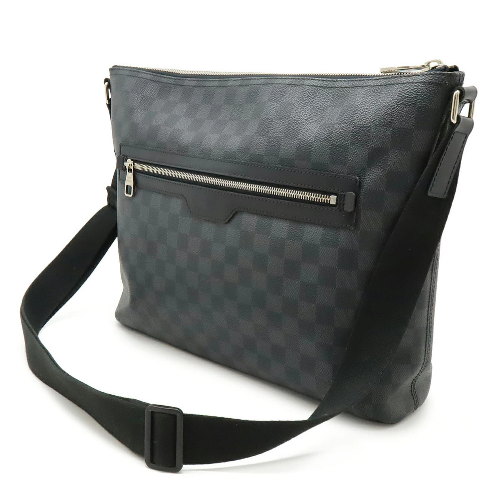 Louis Vuitton Mick Damier Graphite Black Messenger Crossbody Black